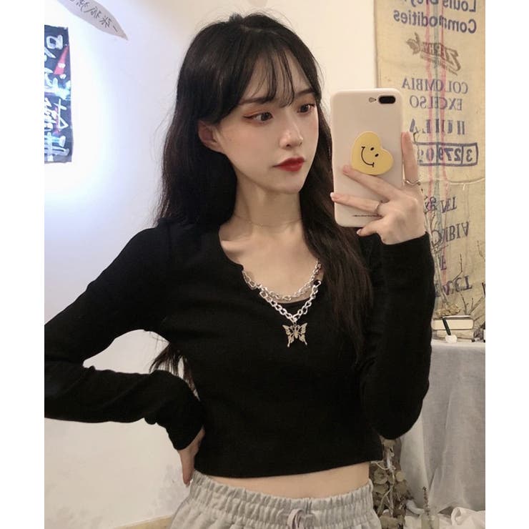 冬新作 バタフライチャーム付き ショート丈 | ShopNikoNiko | 詳細画像6 