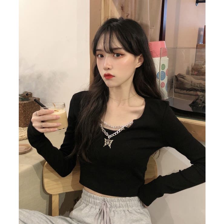 冬新作 バタフライチャーム付き ショート丈 | ShopNikoNiko | 詳細画像8 