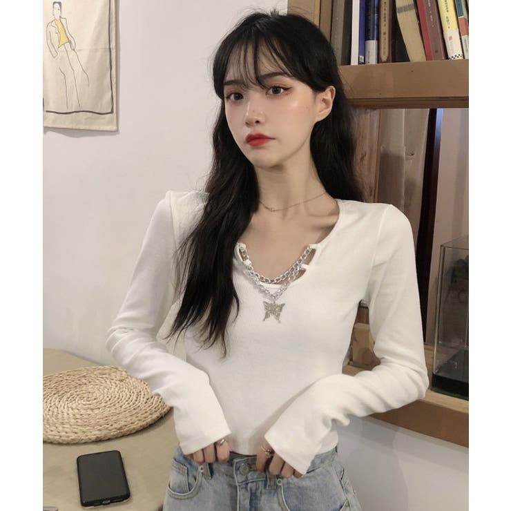 冬新作 バタフライチャーム付き ショート丈 | ShopNikoNiko | 詳細画像12 