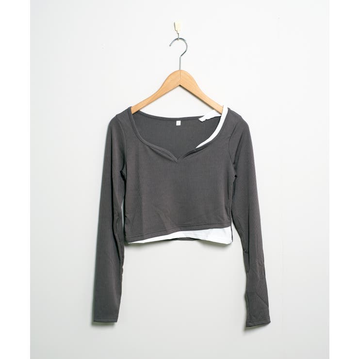 冬新作 ショート丈 レイヤード風 | ShopNikoNiko | 詳細画像18 