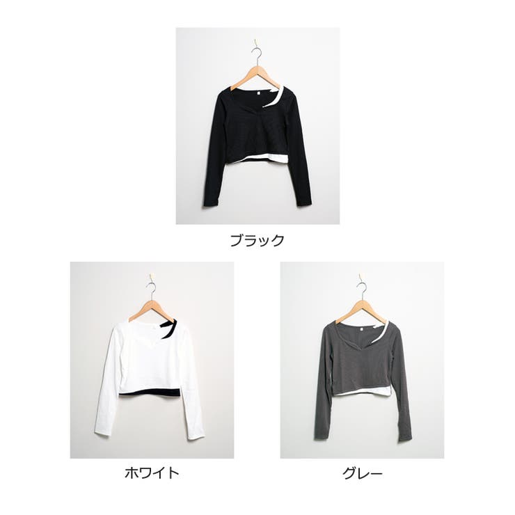 冬新作 ショート丈 レイヤード風 | ShopNikoNiko | 詳細画像3 