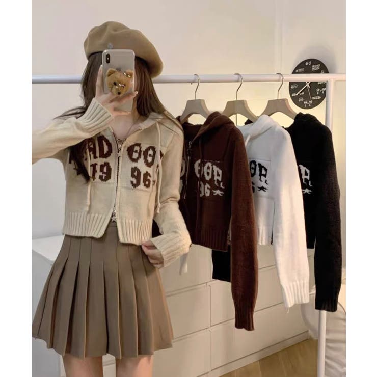 冬新作 ショート丈 ジップアップ | ShopNikoNiko | 詳細画像4 