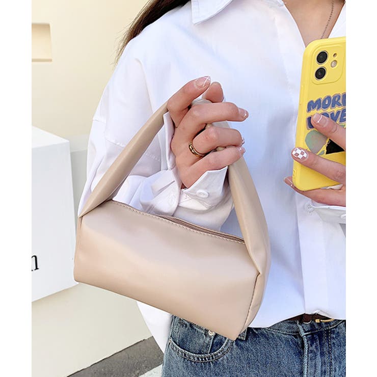 ベージュ | 春新作 ワンハンドル フェイクレザー | ShopNikoNiko