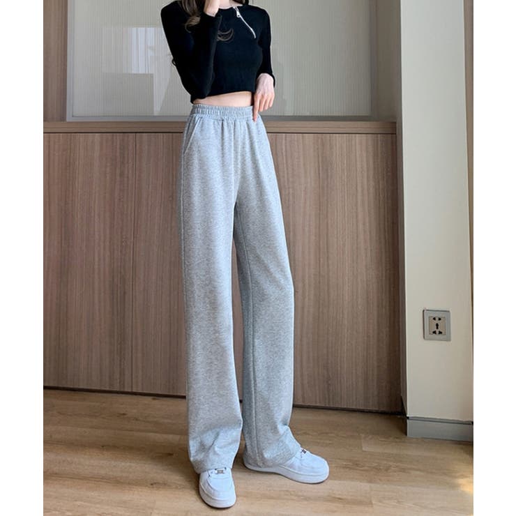 冬新作 ハイウエスト ワイドスウェットパンツ | ShopNikoNiko | 詳細画像8 