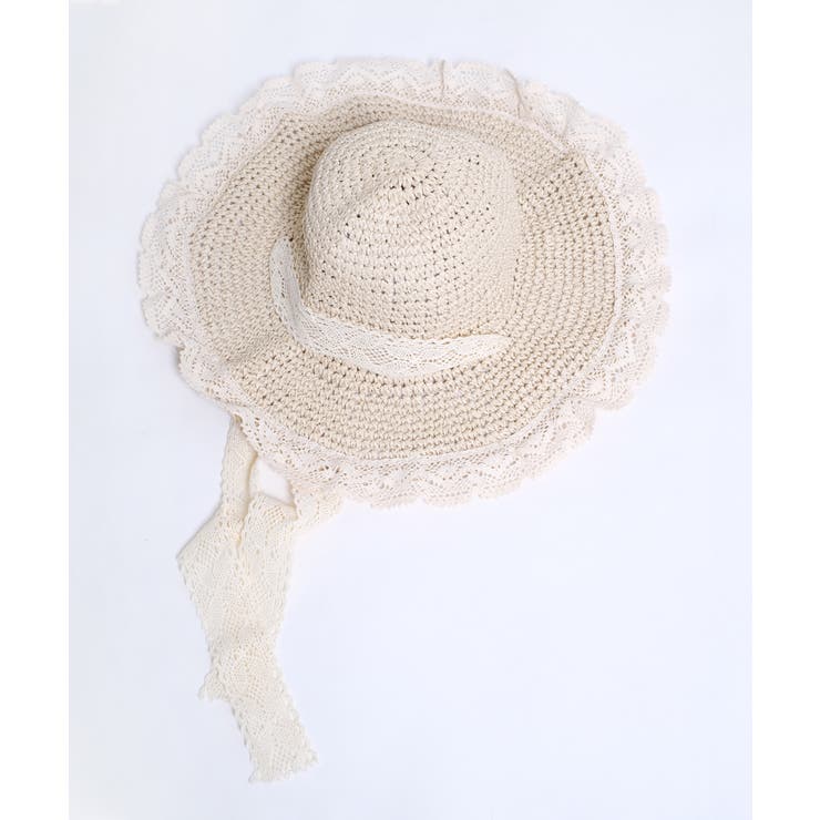 冬新作 レースリボン付き 麦わら帽子 | ShopNikoNiko | 詳細画像10 