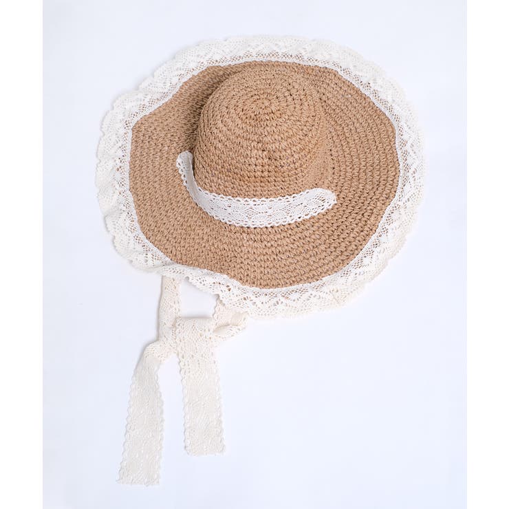 冬新作 レースリボン付き 麦わら帽子 | ShopNikoNiko | 詳細画像11 