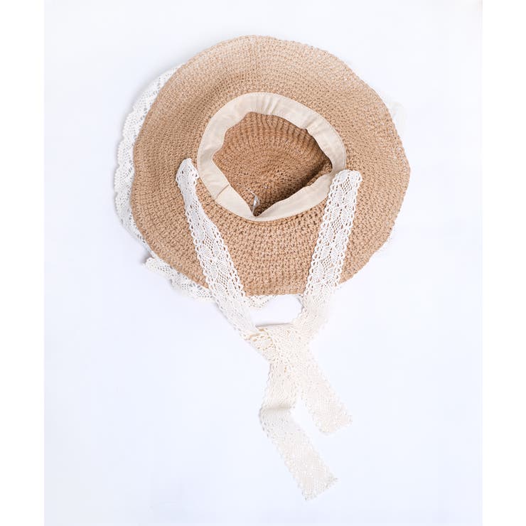 冬新作 レースリボン付き 麦わら帽子 | ShopNikoNiko | 詳細画像14 