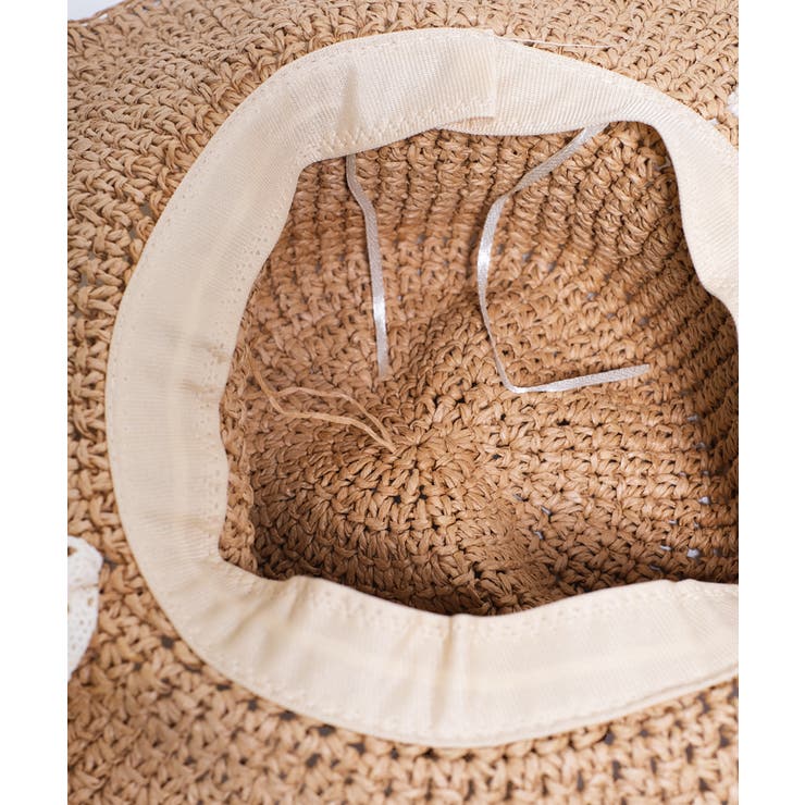 冬新作 レースリボン付き 麦わら帽子 | ShopNikoNiko | 詳細画像16 