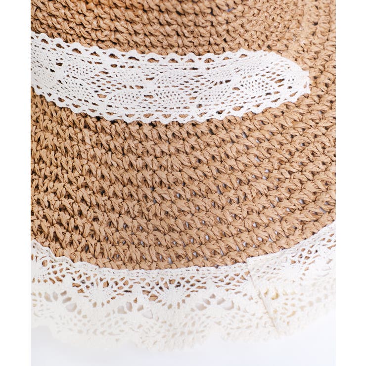 冬新作 レースリボン付き 麦わら帽子 | ShopNikoNiko | 詳細画像17 