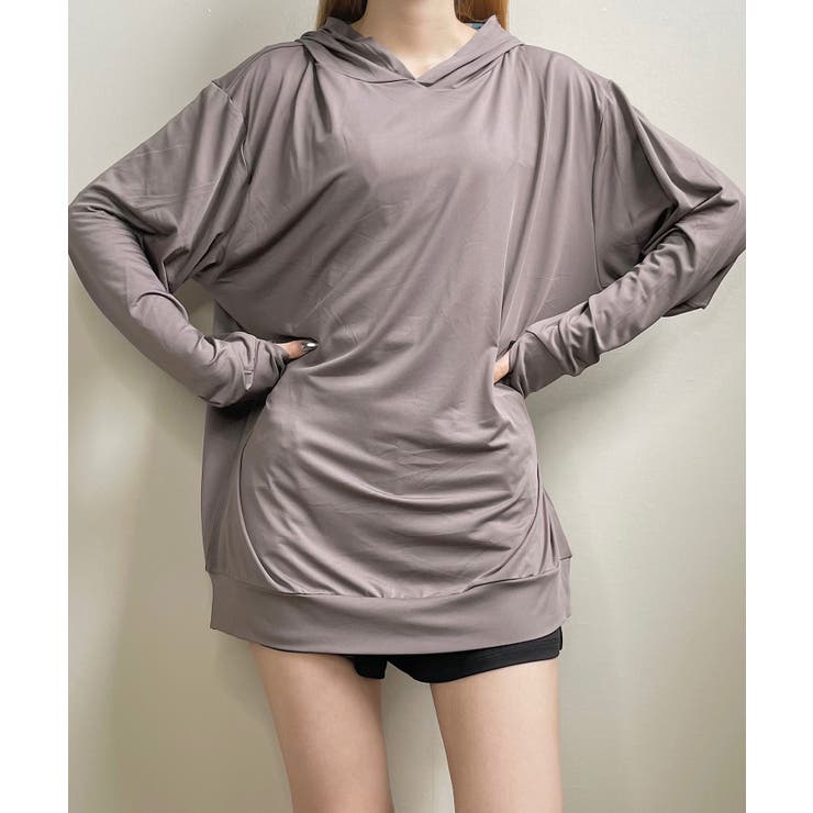 モカ | 冬新作 サムホール付き ラッシュガード | ShopNikoNiko