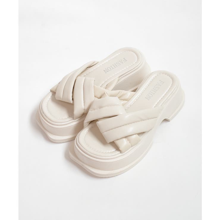 冬新作 クロスベルト 厚底サンダル | ShopNikoNiko | 詳細画像12 