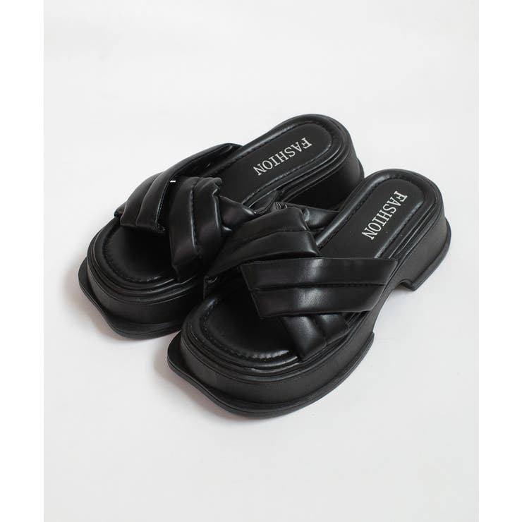 冬新作 クロスベルト 厚底サンダル | ShopNikoNiko | 詳細画像13 