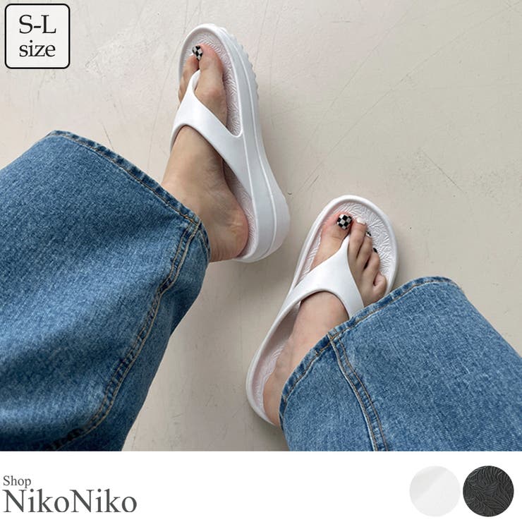冬新作 厚底 トングサンダル | ShopNikoNiko | 詳細画像1 