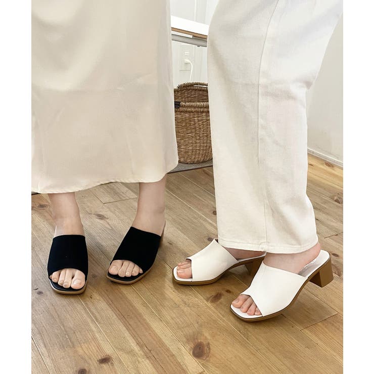 日本製 冬新作 スクエアトゥミュールサンダルシューズ | ShopNikoNiko | 詳細画像13 