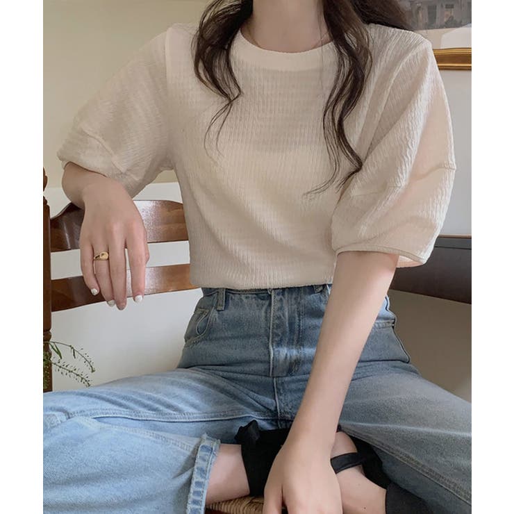 冬新作 パフスリーブ ジャガード | ShopNikoNiko | 詳細画像6 