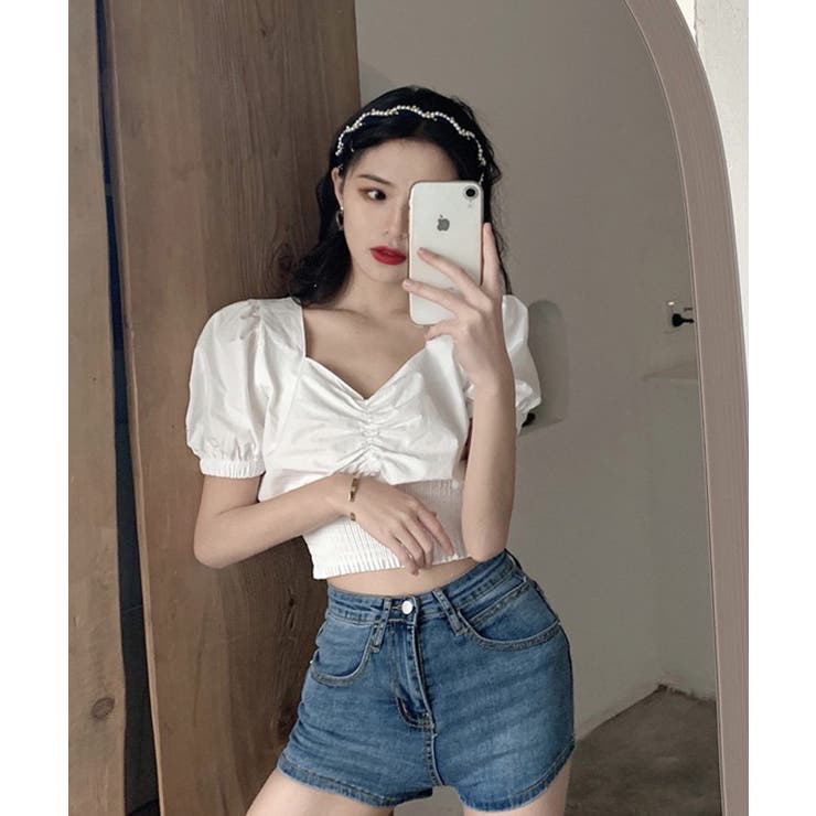 冬新作 クロップド丈 シャーリング | ShopNikoNiko | 詳細画像8 