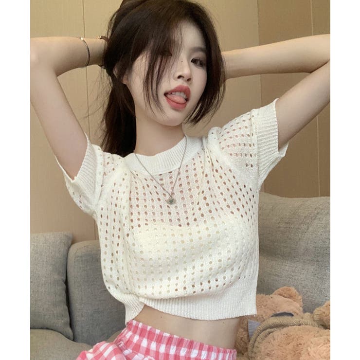 冬新作 サマーニット ショート丈 | ShopNikoNiko | 詳細画像5 