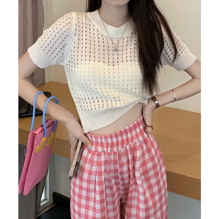 冬新作 サマーニット ショート丈 | ShopNikoNiko | 詳細画像6 