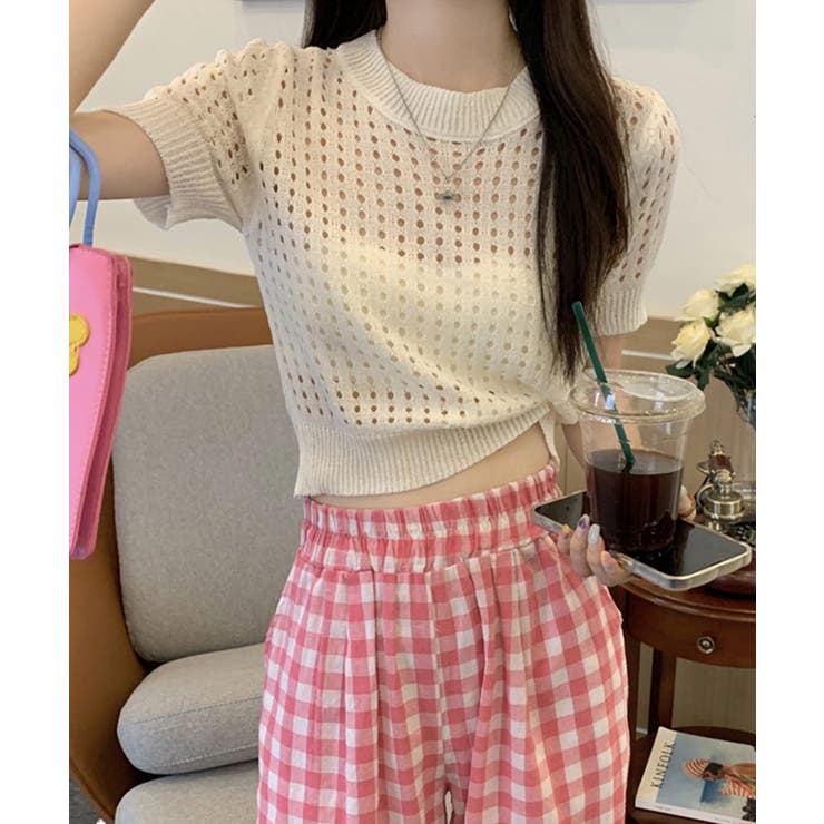 冬新作 サマーニット ショート丈 | ShopNikoNiko | 詳細画像7 