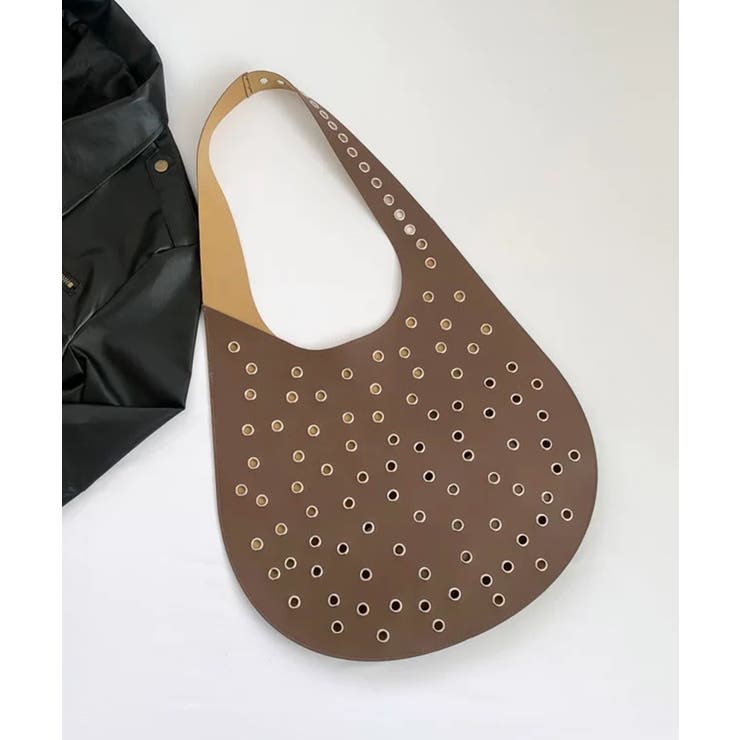 ブラウン | 冬新作 ハトメデザイン PUレザー | ShopNikoNiko