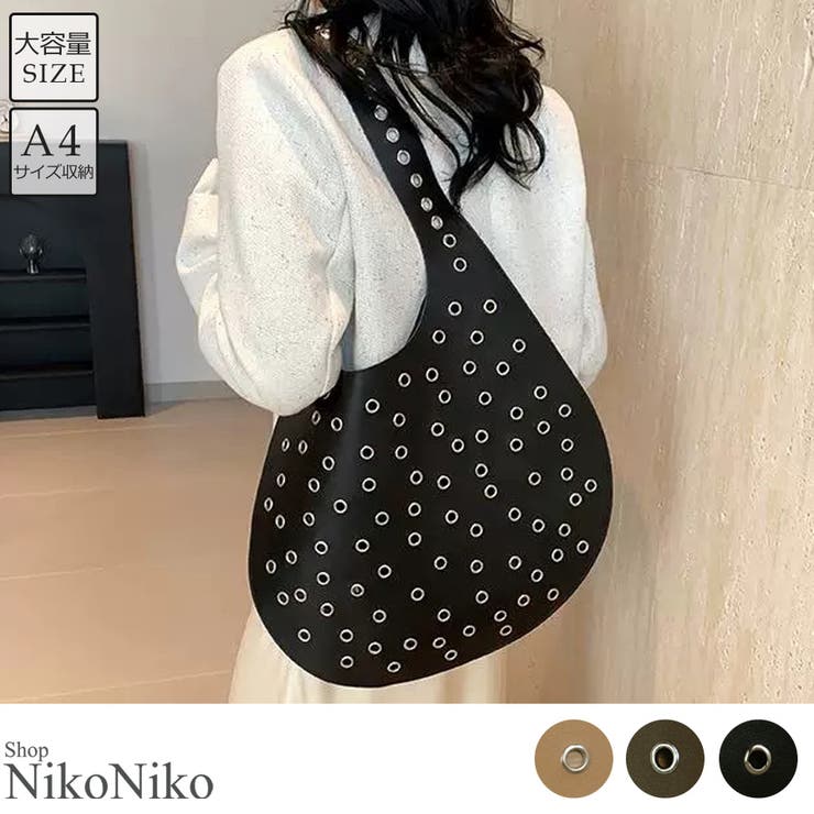 冬新作 ハトメデザイン PUレザー | ShopNikoNiko | 詳細画像1 