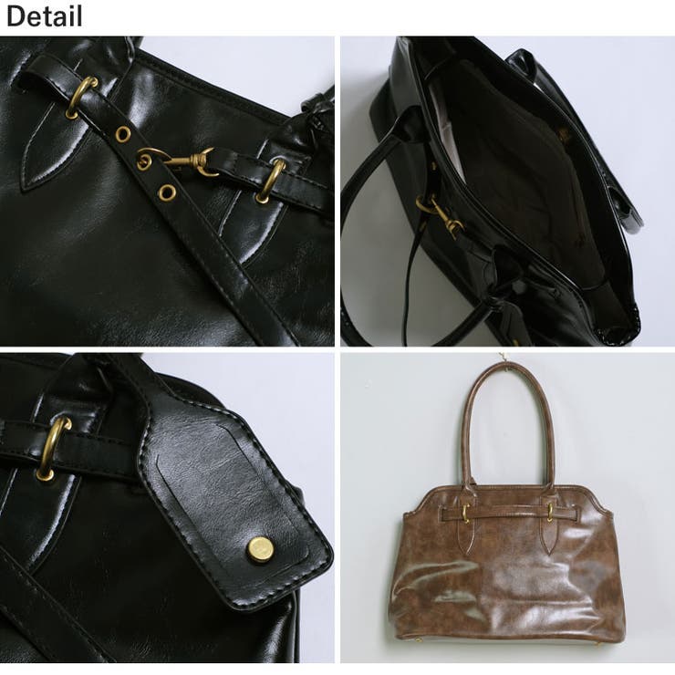 冬新作 ベルトデザイン PUレザートートバッグ | ShopNikoNiko | 詳細画像29 