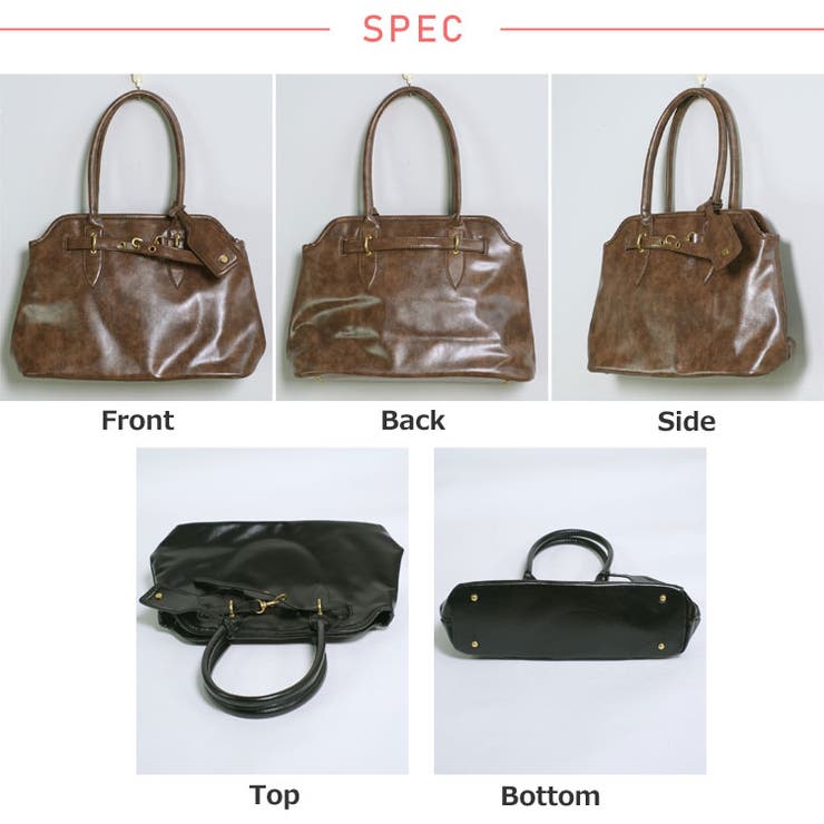 冬新作 ベルトデザイン PUレザートートバッグ | ShopNikoNiko | 詳細画像30 