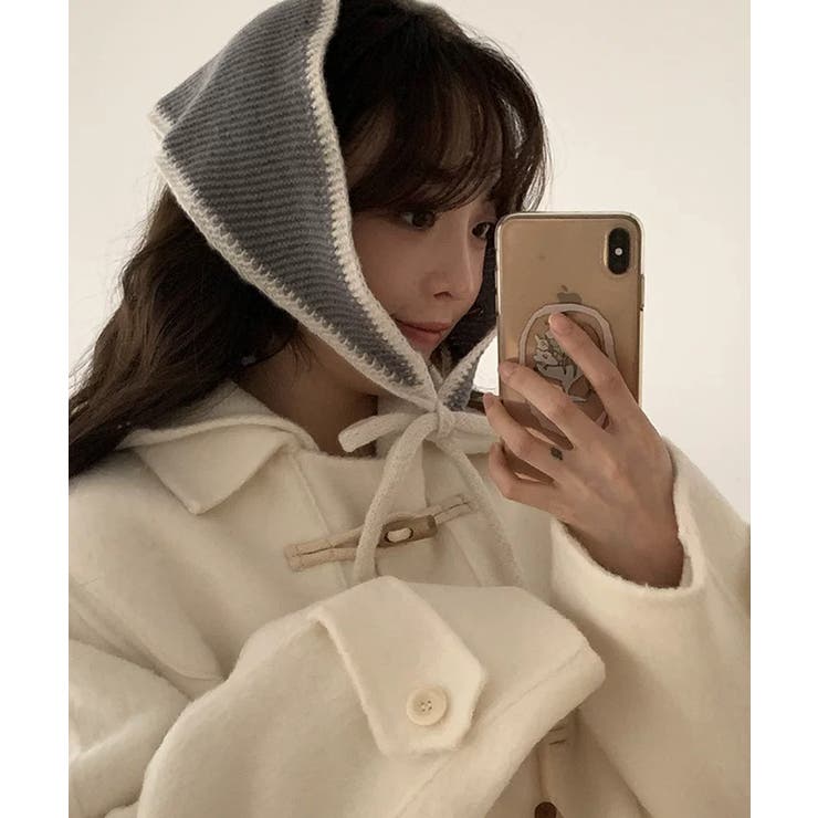 冬新作 バイカラーニット 紐付 | ShopNikoNiko | 詳細画像14 