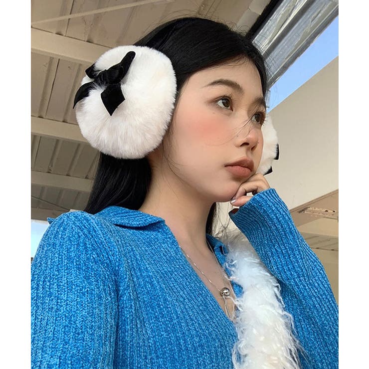 冬新作 ベルベットリボン フェイクファー | ShopNikoNiko | 詳細画像4 