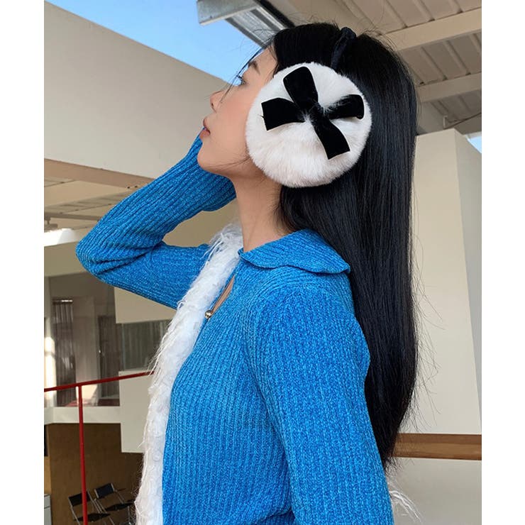 冬新作 ベルベットリボン フェイクファー | ShopNikoNiko | 詳細画像9 