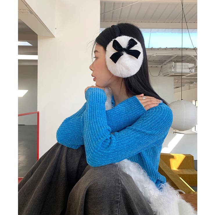 冬新作 ベルベットリボン フェイクファー | ShopNikoNiko | 詳細画像10 