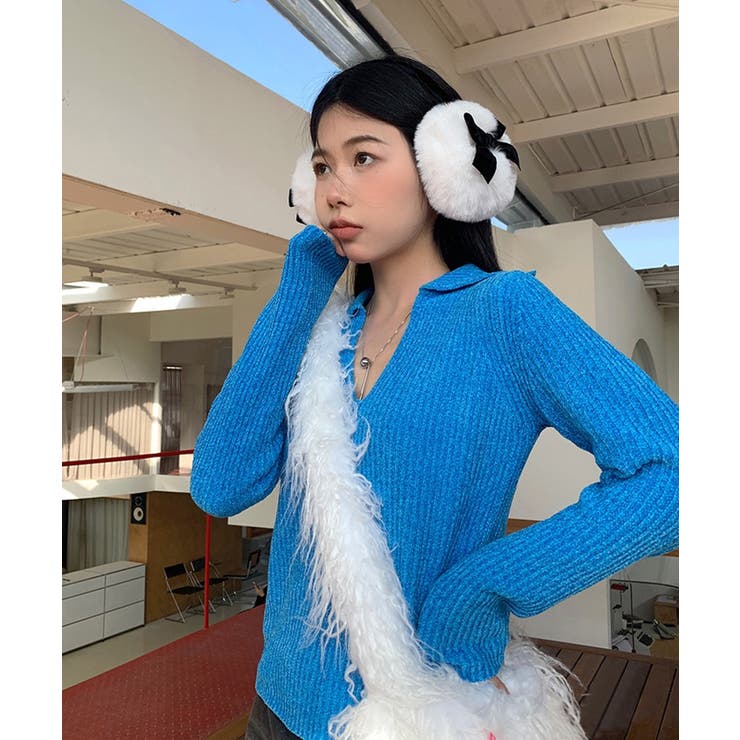 冬新作 ベルベットリボン フェイクファー | ShopNikoNiko | 詳細画像12 