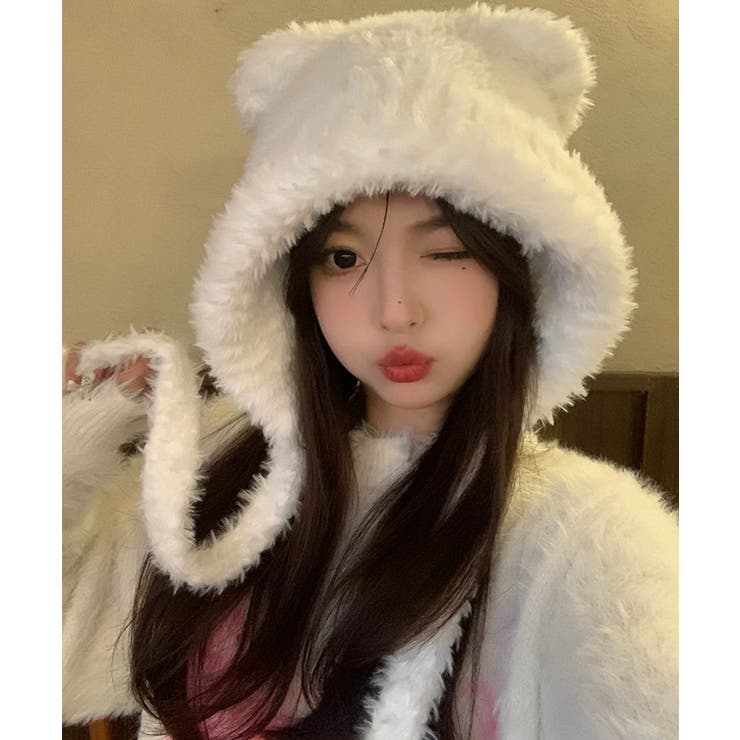 冬新作 耳付き シャギーニット | ShopNikoNiko | 詳細画像6 