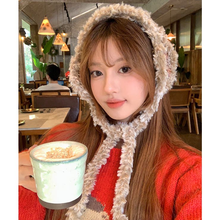 冬新作 フェイクファー カラフルニット編み | ShopNikoNiko | 詳細画像6 