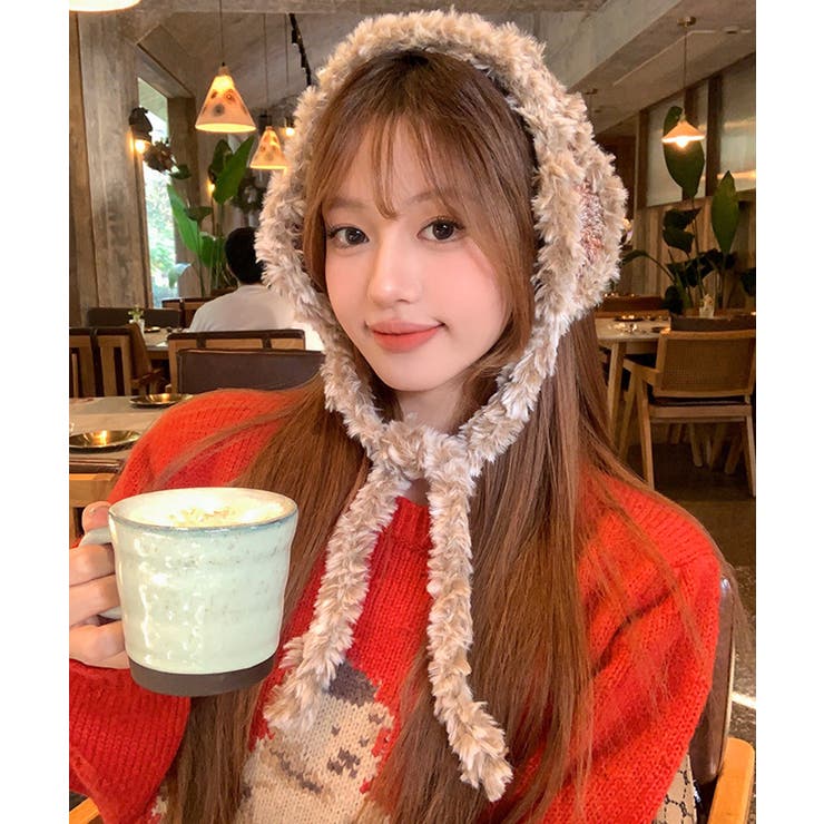 冬新作 フェイクファー カラフルニット編み | ShopNikoNiko | 詳細画像8 