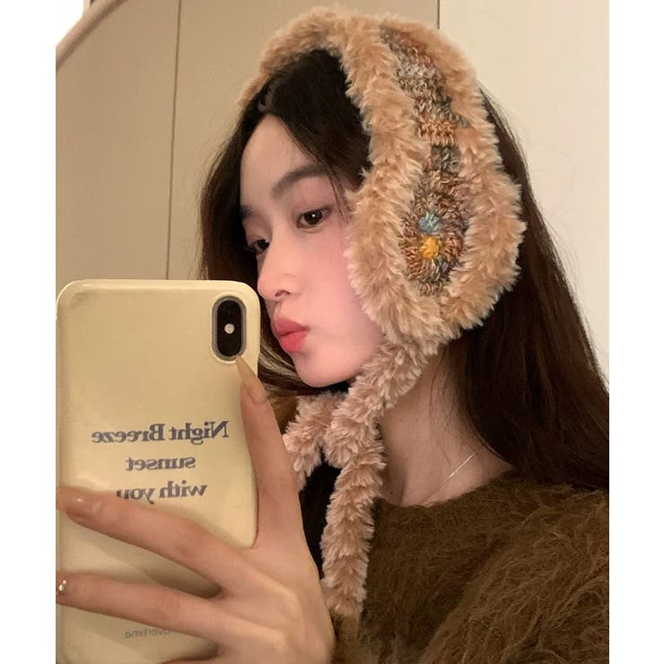 冬新作 フェイクファー カラフルニット編み | ShopNikoNiko | 詳細画像9 