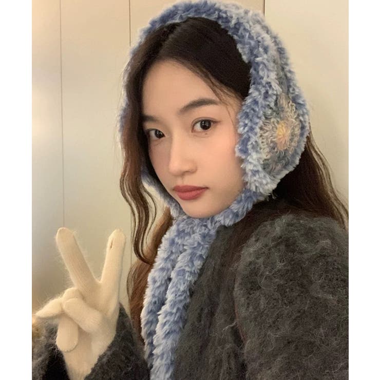 冬新作 フェイクファー カラフルニット編み | ShopNikoNiko | 詳細画像16 