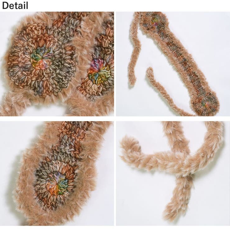 冬新作 フェイクファー カラフルニット編み | ShopNikoNiko | 詳細画像28 