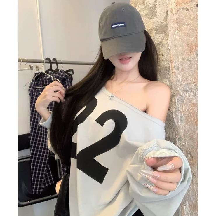 冬新作 ワンショルダー ナンバープリント | ShopNikoNiko | 詳細画像5 