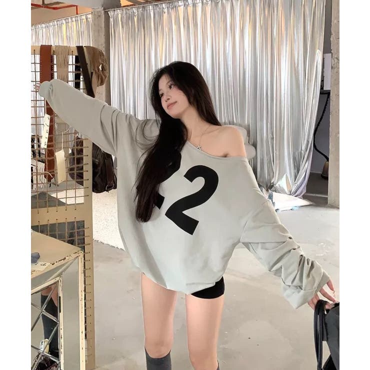 冬新作 ワンショルダー ナンバープリント | ShopNikoNiko | 詳細画像8 