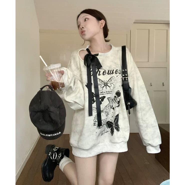 冬新作 バタフライ カットアウトリボン | ShopNikoNiko | 詳細画像6 