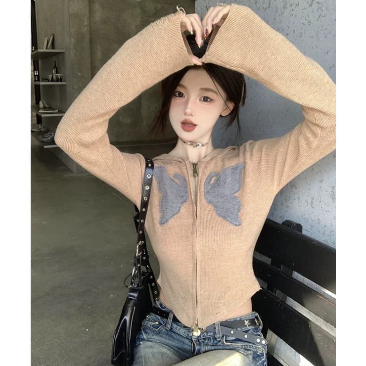 冬新作 バタフライパッチ ダブルジップ | ShopNikoNiko | 詳細画像18 