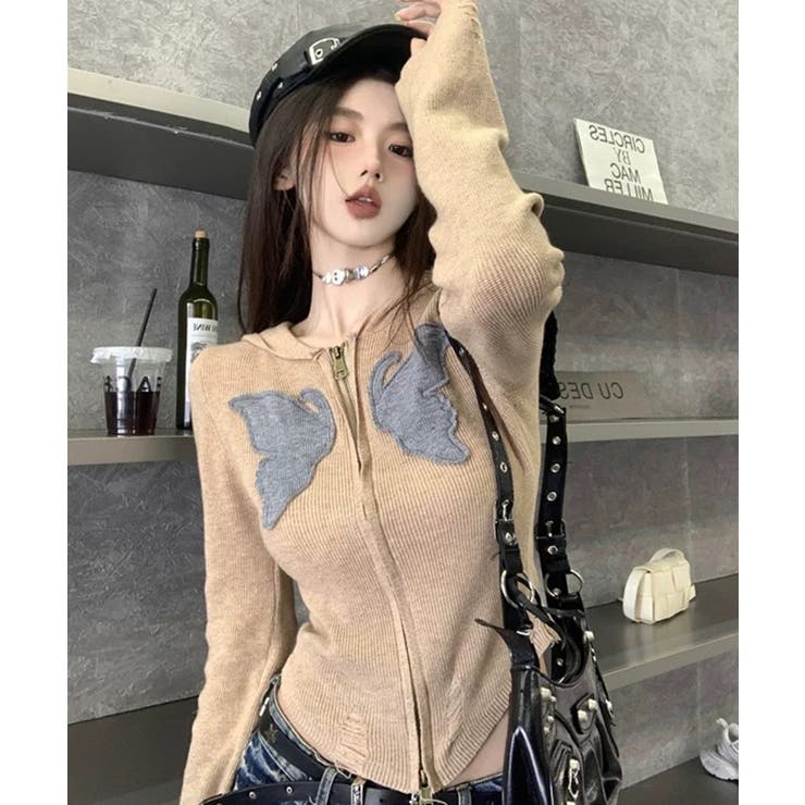 冬新作 バタフライパッチ ダブルジップ | ShopNikoNiko | 詳細画像19 