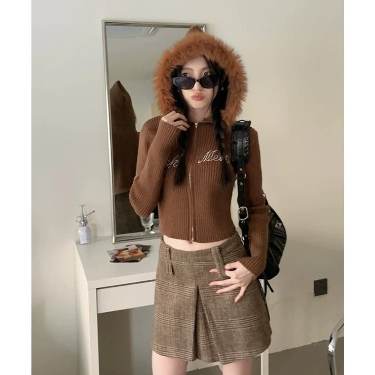 冬新作 ファーフード ショート丈 | ShopNikoNiko | 詳細画像17 