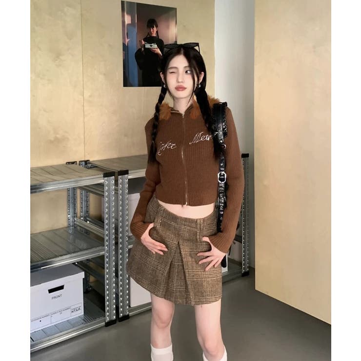 冬新作 ファーフード ショート丈 | ShopNikoNiko | 詳細画像19 