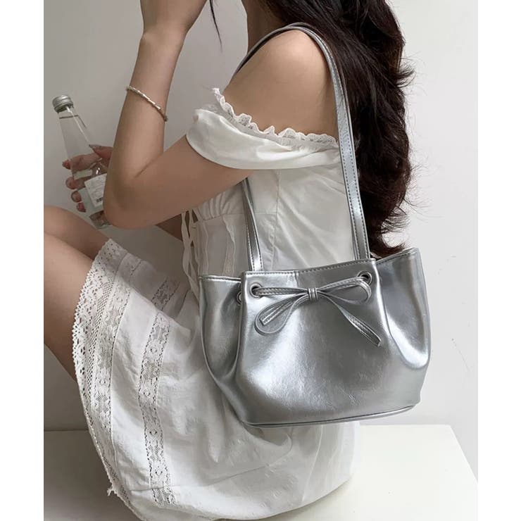 冬新作 フロントリボン メタリックシルバー | ShopNikoNiko | 詳細画像7 