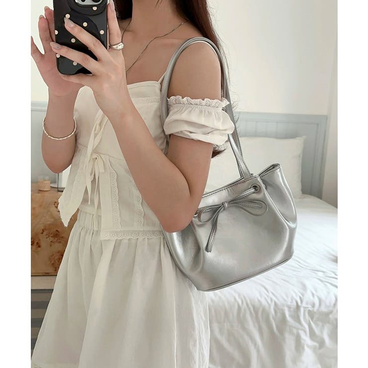 冬新作 フロントリボン メタリックシルバー | ShopNikoNiko | 詳細画像9 