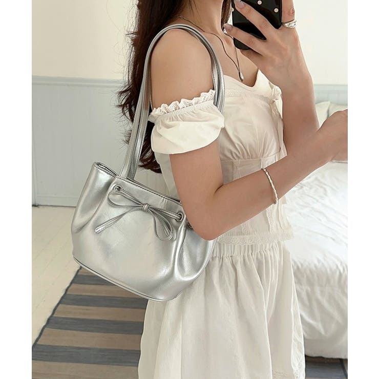 冬新作 フロントリボン メタリックシルバー | ShopNikoNiko | 詳細画像10 