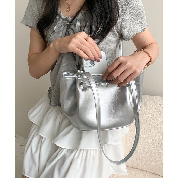 冬新作 フロントリボン メタリックシルバー | ShopNikoNiko | 詳細画像12 