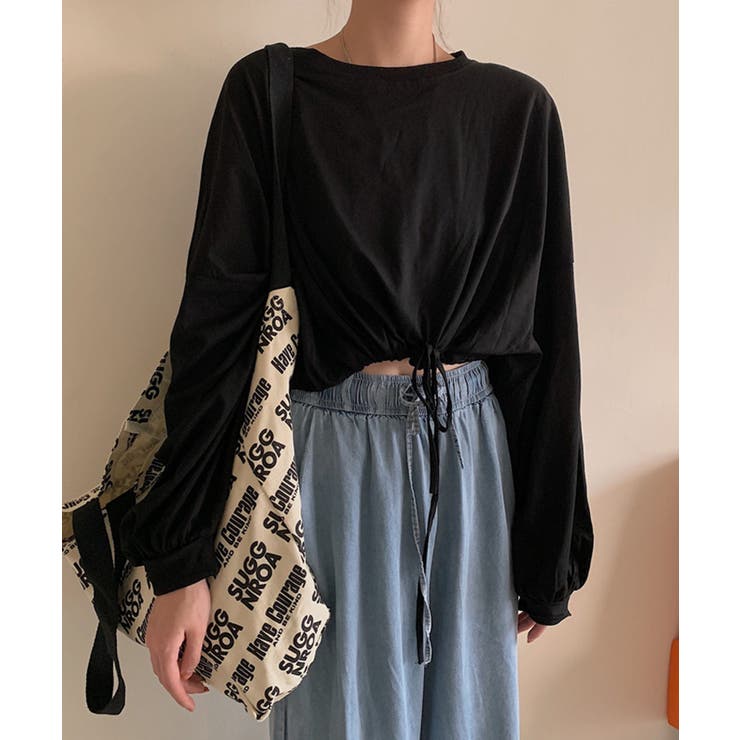 冬新作 クロップド丈 裾絞りスウェットma | ShopNikoNiko | 詳細画像4 